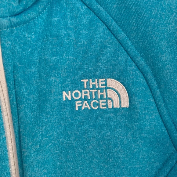 The North Face Kids Turquoise Hooded Jacket 6 LN - Picture 4 of 4
